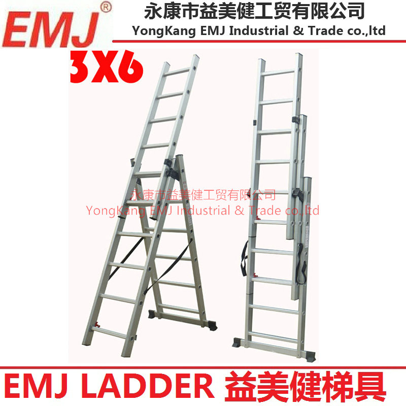 3 Section extension ladder 3X6